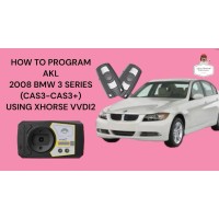 HOW TO PROGRAM A KEY FOR 2008 BMW 3 SERIES USING XHORSE VVDI2 IN ALL KEYS LOST